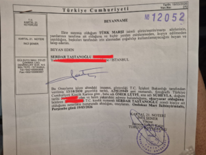 SERDAR TAŞTANOĞLUNDAN TÜRK MARŞI